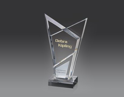 Crystal Trophy in Unique Shape
